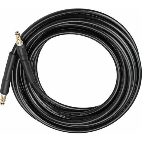 Tuyau pour Nettoyeur Haute Pression Karcher K2 K3 K4 K5 K6 K7-10m - Flexible Quick Connect avec Embouts en Laiton (1/5)