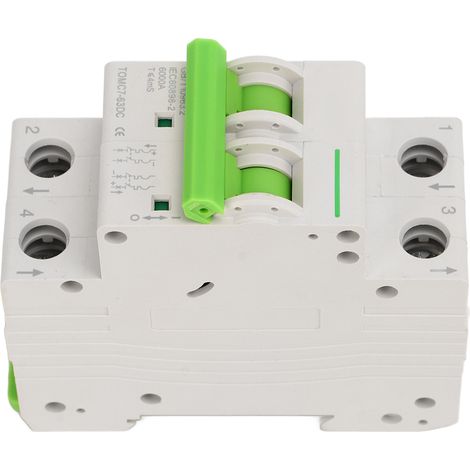 Disjoncteur miniature pour installation solaire photovoltaïque, sectionneur magnétothermique DC 550V, coupure bipolaire 2P 40A (1/5)