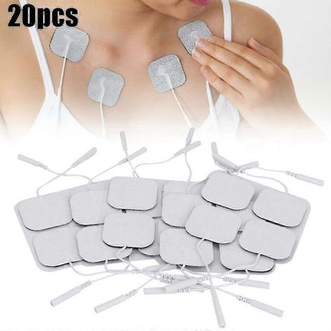 Lot de 20 électrodes de rechange pour appareil de massage et de physiothérapie corporelle (autocollants) (1/5)