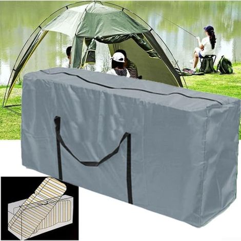 ING Väderbeständig Förvaringsväska för Trädgårdsdynor 116x47x51 cm avec Lätthanterliga Handtag et Stängning för Förvaring och Skydd mot Fukt och Sm...
