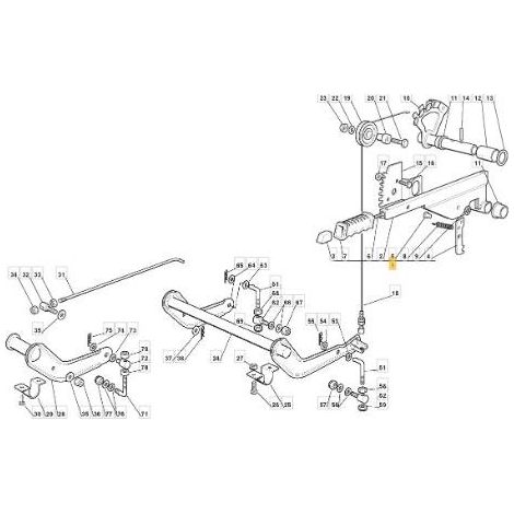 GRUPPO LEVA SOLLEVAMENTO PIATTO KIT ORIGINALE STIGA - 382300002/1