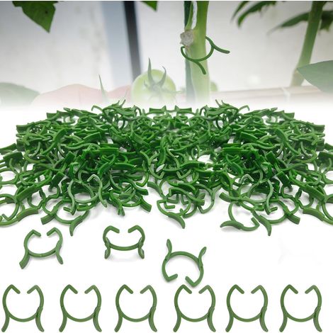 300 Pieces Clips Tomate pour Plantes,Plant Support Clips de Jardin,Tomates Clips de Support de Plantes ​Clip,Clips de Support de Plantes pour légumes, tomates, et Plants de vignes (1/5)