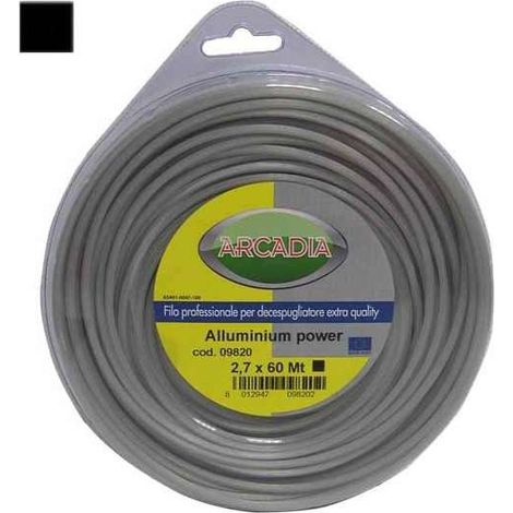 Filo Per Decespugliatore In Nylon Quadro Alu  - ø mm.3,3 in matassa da mt.40