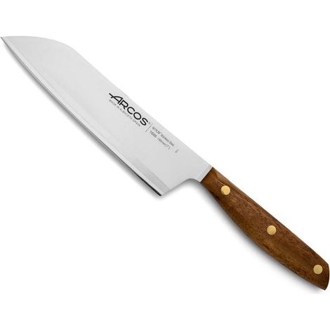 Arcos Coltello santoku serie Nórdika, lama in acciaio inossidabile NITRUM® lunga 19 cm e manico in legno Ovengkol (1/4)