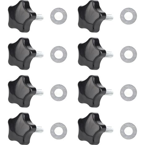 Kit vis haut de toit à trou rond accessoire tuning pour Jeep Wrangler JK JL 2 portes, fer, couleur selon photo, 8 vis et 8 rondelles (1/5)