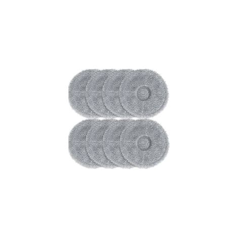 Lot de 8 lingettes microfibres gris foncé – Compatibles aspirateurs Robot aspirateur Dreame X40– Nettoyage efficace sols durs (1/3)