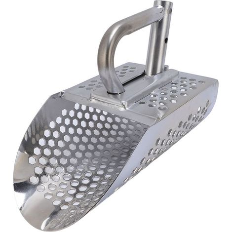 Pelle à sable avec poignée amovible, pelle en acier inoxydable pour accessoire de détection de métaux (1/5)