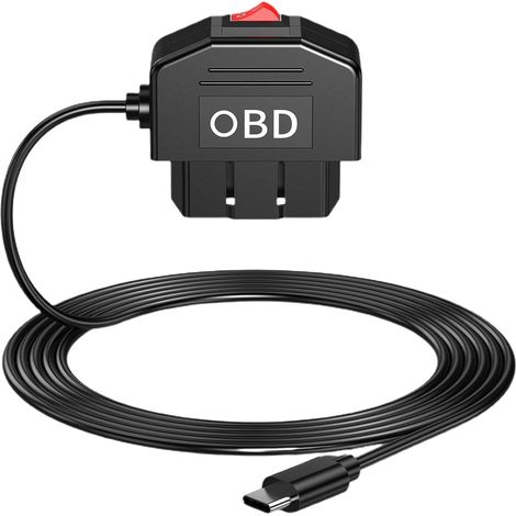 Cable de alimentación USB para cámara de salpicadero - Kit de cargador de cámara de coche de modo dual con cable USB rígido para cámara de salpicadero Accesorios prácticos para coche, Cargador para c (1/5)