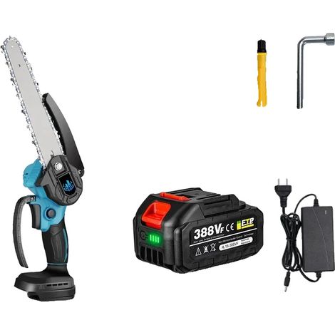 Motosierra inalámbrica con motor sin escobillas, 1 batería, enchufe europeo, EU-b (1/2)