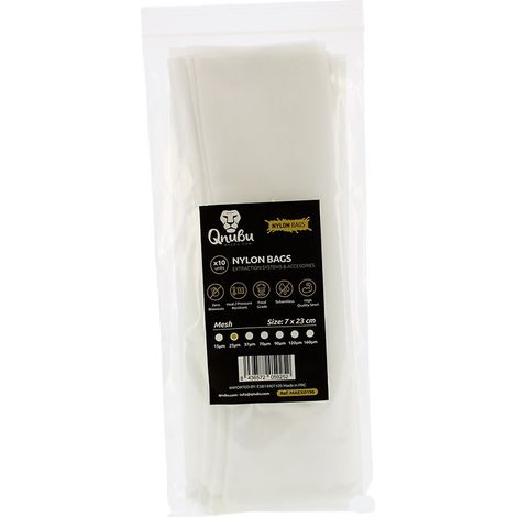 Lot de 10 sacs filtrants en nylon pour extraction - 25 microns 7x23cm