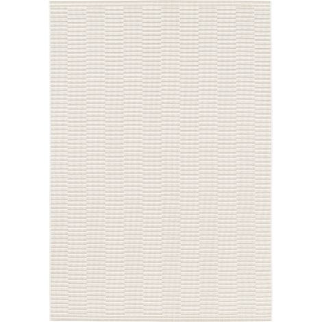 SUNSHINE MEX - Tapis extérieur intérieur motif géométrique tissé crème 160x230