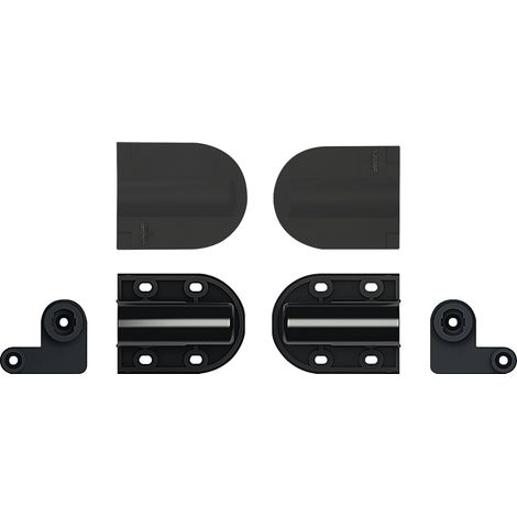 LAMP® Deckelscharnier HG-JHM20-80 groß Aluminium/Kunststoff schwarz (1/5)