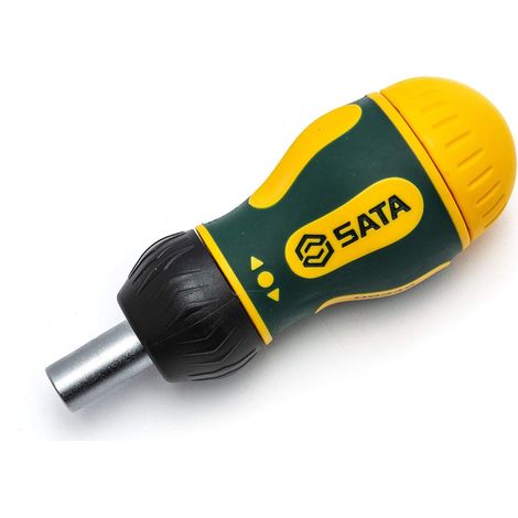 SATA ST09348 Tournevis 6 en 1 avec mécanisme à cliquet lisse et trois réglages, 6 pièces (1/4)