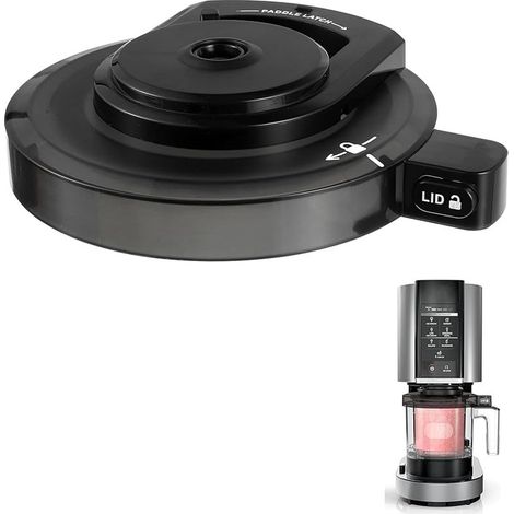 Couvercle extérieur pour sorbetière Ninja NC301, couvercle de remplacement réutilisable compatible avec les sorbetières Ninja NC299AMZ/NC301/NC300/NC201/NC101 (sans palette)