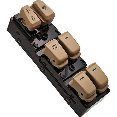 Interrupteur de commande de lève-vitre 93570-3S000, compatible avec les Hyundai Sonata 2011-2014, commande la montée et la descente des vitres électriques, côté conducteur, permet de contrôler toutes