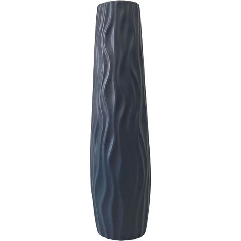 Grand Vase Hydroponique Imitation Céramique Pour Fleurs Séchées Et Plantes D Intérieur Salon Maison Moderne Blanc Ou Noir 1 Pièce (1/5)
