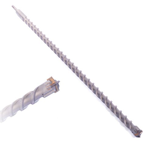 Vaunt SDS+ Plus Endurance Cross Tip Drill Bit 25mm x 1000mm 1M Long Masonary Bit