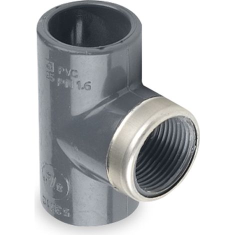 TE 90º PVC PRESION HEMBRA MIXTO CENTRO RFZ 20X1/2