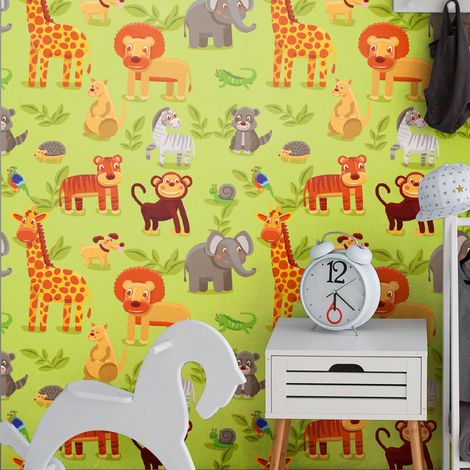 Sticker effet papier peint - ANIMAUX D'AFRIQUE - 30x30cm (1/5)
