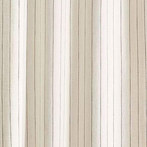 Tissu 100% coton fines rayures beige LOURMARIN Beige 140 cm