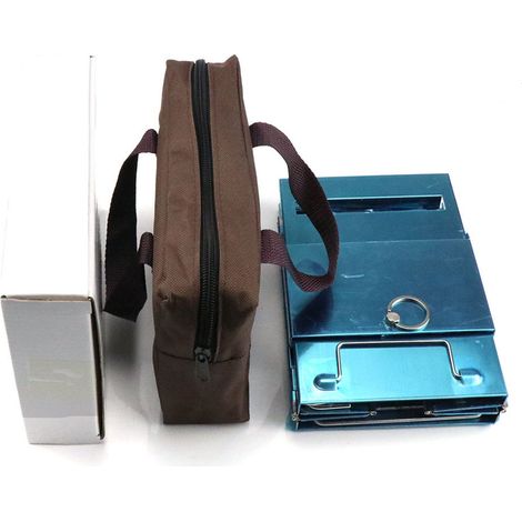 Grill de camping pliant en acier inoxydable - Barbecue portable pour jardin, pique-nique et extérieur (1/5)