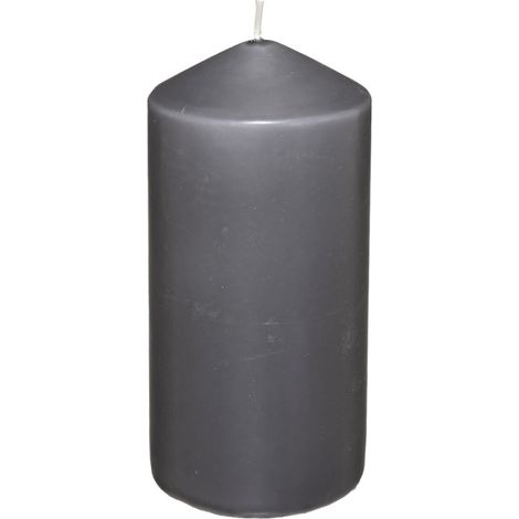Bougie Ronde "Hugo" 14cm Gris