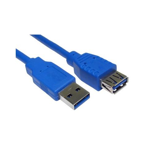 Câble USB RS PRO USB A vers USB A, 3m, Bleu ( Prix pour Boîte de 5 )