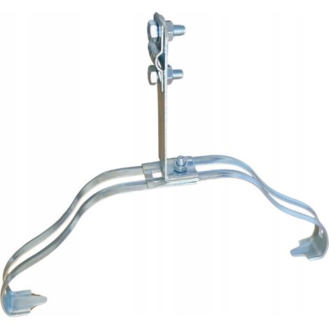 Supporto parafulmine zincato per tegola di colmo CREATON - supporto terminale aria Fi 8-10mm (1/5)