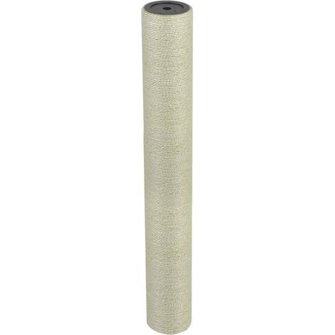 Poste rascador para gatos 8x60 cm 10 mm beige vidaXL