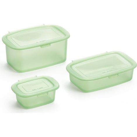Set Boîtes Silicone Réutilisables Lékué Conservation Alimentaire Durable - Lekue (1/4)