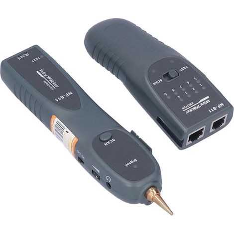 Kit de testeur de câble réseau NF-811, détecteur de ligne portable pour câblage électrique, outil de diagnostic de câblage, testeur de continuité, équipement de vérification filaire, 1 pièce. (1/5)