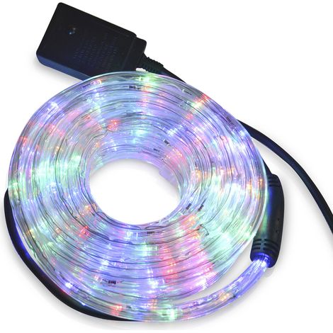 Tubo Luminoso 240 Leds 10 m. con Controlador Efectos Multicolor Exterior