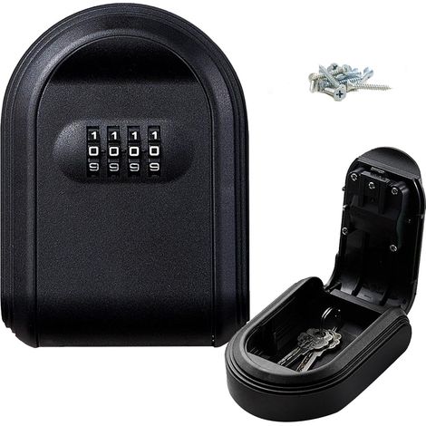 Caja fuerte para llaves montada en la pared, caja fuerte para llaves para exteriores, caja fuerte con combinación de 4 dígitos,caja fuerte para llaves de seguridad,caja fuerte para llaves para exterio (1/5)