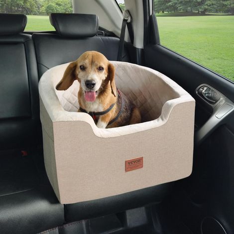 Chiens petits et moyens jusqu'à 25 kg Siège auto rehausseur pour transport voiture Tissu Oxford et rembourrage éponge (1/5)