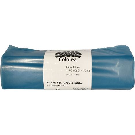1CF SACCO PER MACERIE cm. 50x80 azzurri - cf.10 pezzi