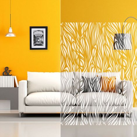 DIMEXACT - Film adhésif décoratif à motif aquatique design dépoli - 152 cm x 0.5 m - En Rouleau (1/4)