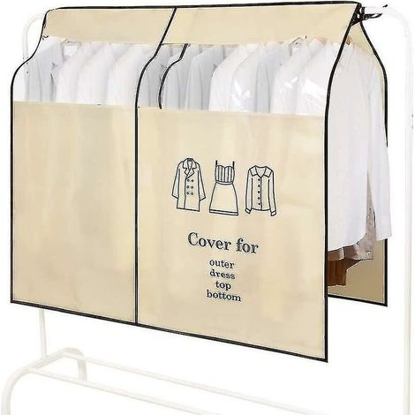 Housse, portant à vêtements, 90 110 cm, housse anti-poussière, protection contre la poussière, housses de protection pour vêtements