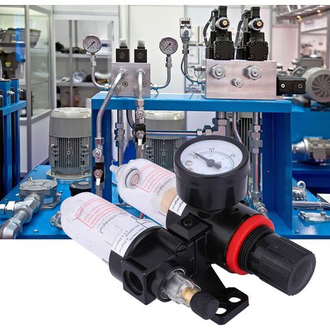 Filtre séparateur huile/eau G1/4 avec raccord rapide AFC2000 AL2000 Unité d'alimentation en air (1/5)