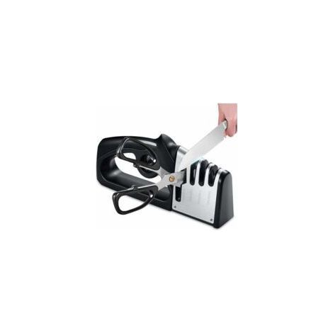 4-in-1 Knife and Scissor Sharpener – Diamond, Tungsten, and Ceramic Materials – Ergonomic, Non-Slip Design (1/5)