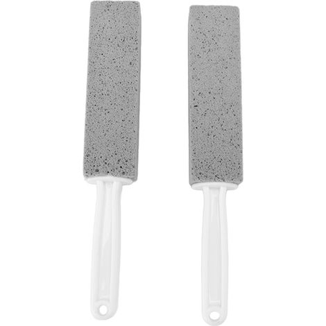 Brosse Pumice Toilette avec Manche, Kit de 2, Pierre Ponce pour Nettoyage Intense, Idéal Cuisine, Salle de Bain (1/5)