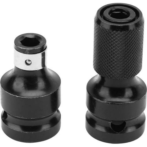 Adaptateur de clé à Chocs 1/2 à 1/4 Porte-embouts, Adaptateur de Douille Embout de Fixation de clé à Chocs pour les Conversions à Cliquet Jeu D'adaptateurs pour clé Dynamométrique (1/5)