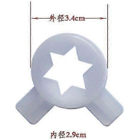 4pcs Ice Cream Machine Nozzle Tips: Creative Nozzles With Hexagonal Star Shape For Ice Cream Maker - Easy To Clean For Shops And Dessert Parlors (1/3)
