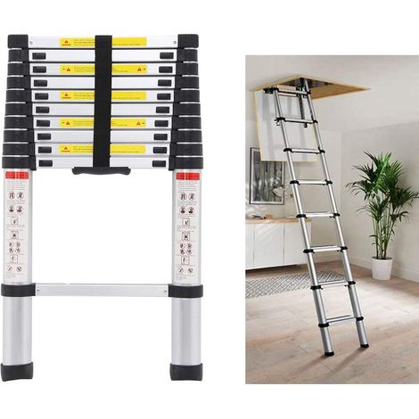 Conducteur télescopique de 10.5ft loft d'aluminium extensible pour le grenier à la maison (1/5)