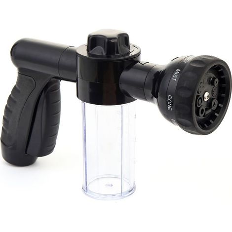 Jardin douche à main jardin buse de mousse de tuyau, 8 modes pulvérisateur de jardin pour lavage de lave (1/5)