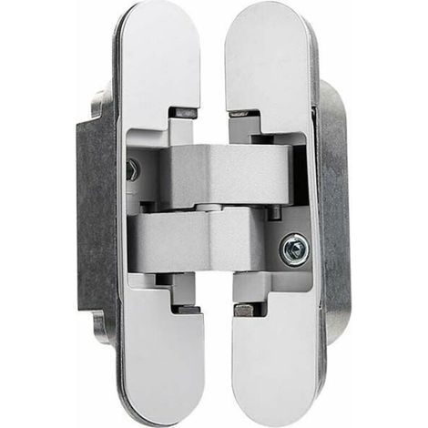Charnière invisible pour portes lourdes – Lot de 2 – Charge 40 kg – Ouverture 180º – Réglage tridimensionnel ±2,5 mm