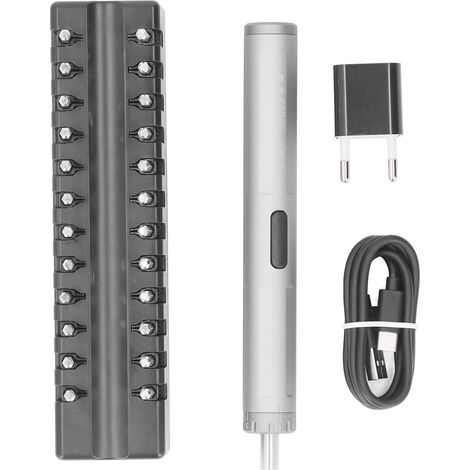 Jeu de tournevis électrique avec frein automatique, réglage du couple, batterie rechargeable, 100–240 V CA, prise européenne (1/5)