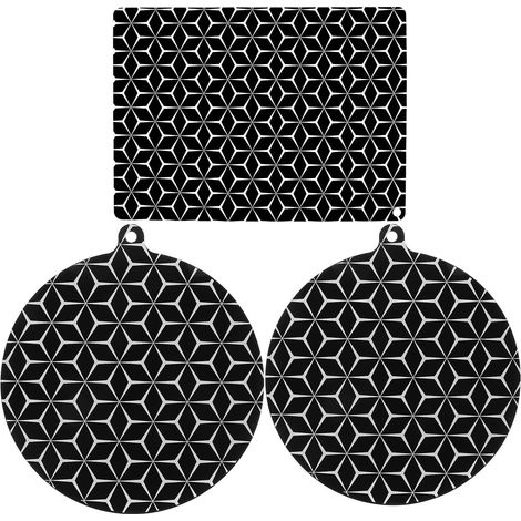 CCYKXA3 Pièces Tapis de Cuisson à Induction en Silicone Coussin de Protection, Surface Facile à Nettoyer et Isolation Thermique Cuisine Maison