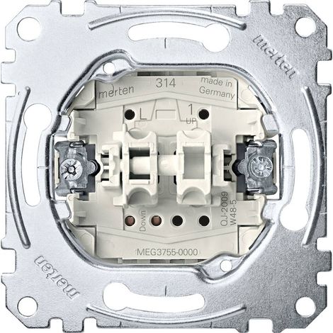 Bouton-poussoir pour volet roulant Merten Insert MEG3755-0000 C862201 (1/2)