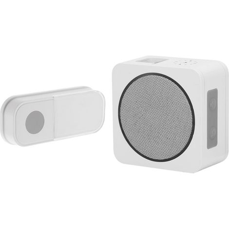 Otio – Sonnette sans fil avec LED 150m – Halo lumineux réglable – 16 sonneries – Installation sans câblage – Design moderne