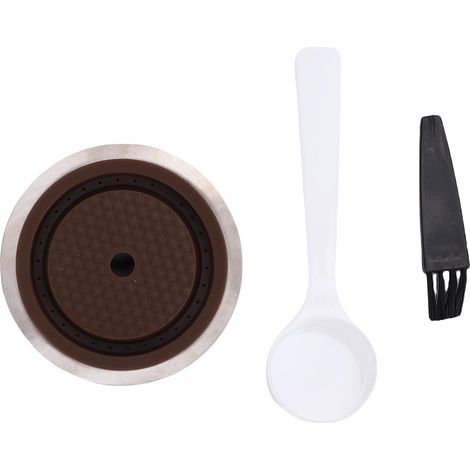 Capsules de café réutilisables, adaptées à la Machine VERTUO, tasse rechargeable en acier inoxydable, 230ML (1/5)